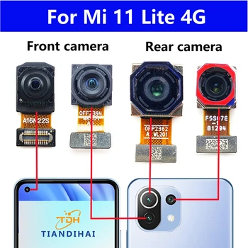 Оригинальная Задняя Фронтальная Камера Для Xiaomi Mi 11 Lite 4G 11lite M2101K9AG M2101K9AI Запчасти Для Модуля Задней Основной камеры С Видом на Гибкий Кабель