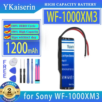 YKaiserin Аккумулятор WF1000XM3 (14430 2 линии) 1200 мАч для Sony WF-1000XM3 Чехол Для зарядки Bateria