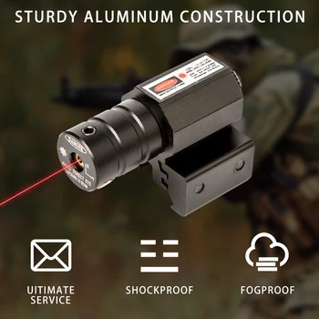 Компактный Мини Лазерный Прицел Red Dot 11 мм 20 мм Со Сменным основанием Для оптического прицела Пистолет Picatinny Weaver Rail Охотничьи Запчасти
