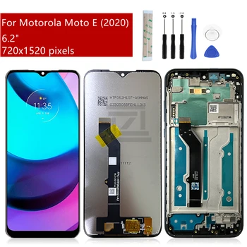 Для Motorola Moto E 2020 ЖК-Дисплей С Сенсорным Экраном, Дигитайзер В Сборе С Рамным Дисплеем, Запасные Части Для Ремонта